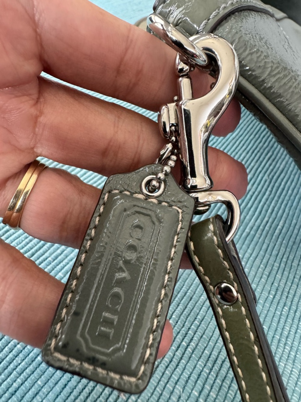 Coach Leather Wristlet - Picture 6 of 8